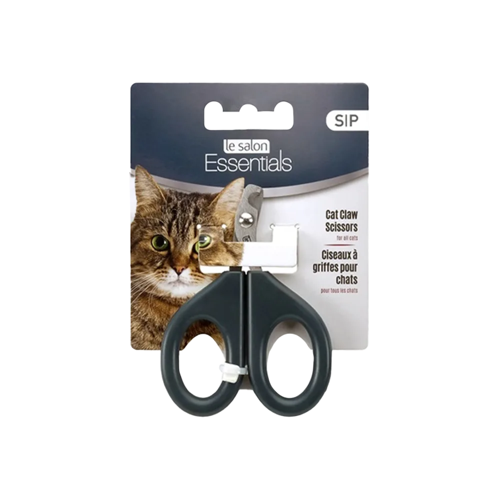 Corta Uñas Tijera Le Salon Essentials para gatos en talla S color gris en su empaque original. 