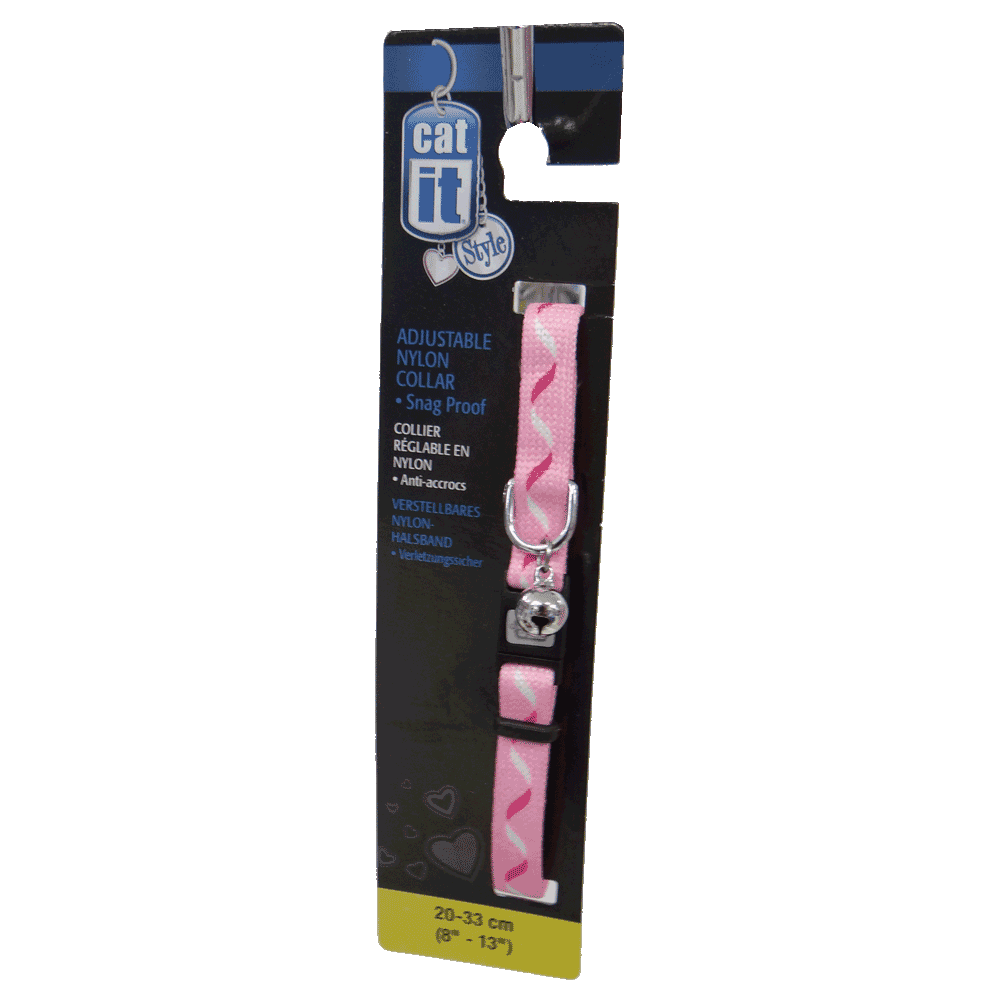 Collar Catit Style color Rosado en su empaque original