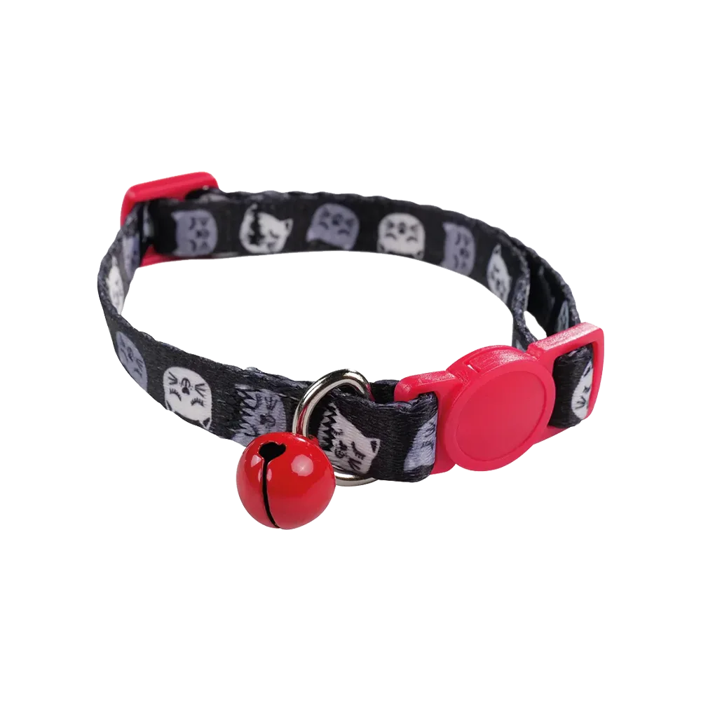 Imagen del Collar Eco Zany de M-Pets para gatos, un collar hecho 100% de botellas plásticas recicladas.