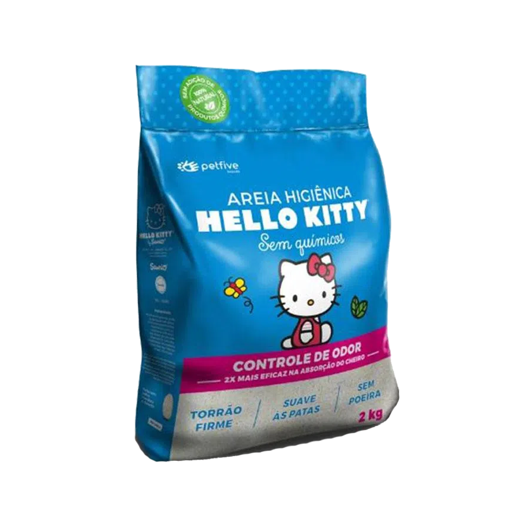 Bolsa azul con detalles rosados de Hello Kitty Azul Arena Sanitaria para gatos