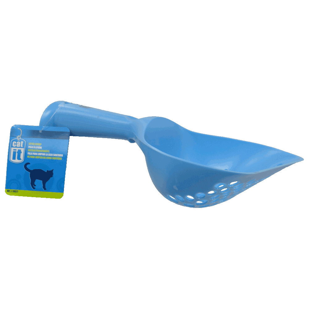 Pala sanitaria recolectora color azul para arena de gatos Pala Sanitaria Gránulos Azul Catit