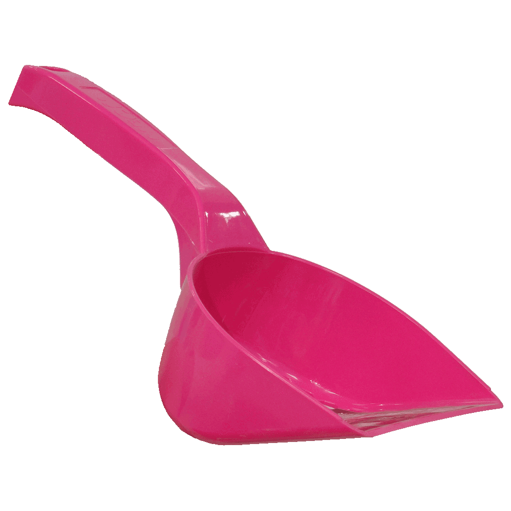 Pala sanitaria recolectora color rosa neón Pala Sanitaria Rosa Neón para arena de gatos