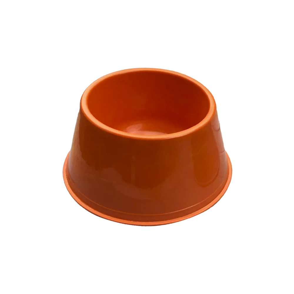 Imagen de plato Comedero Cocker color naranja para perros de orejas largas