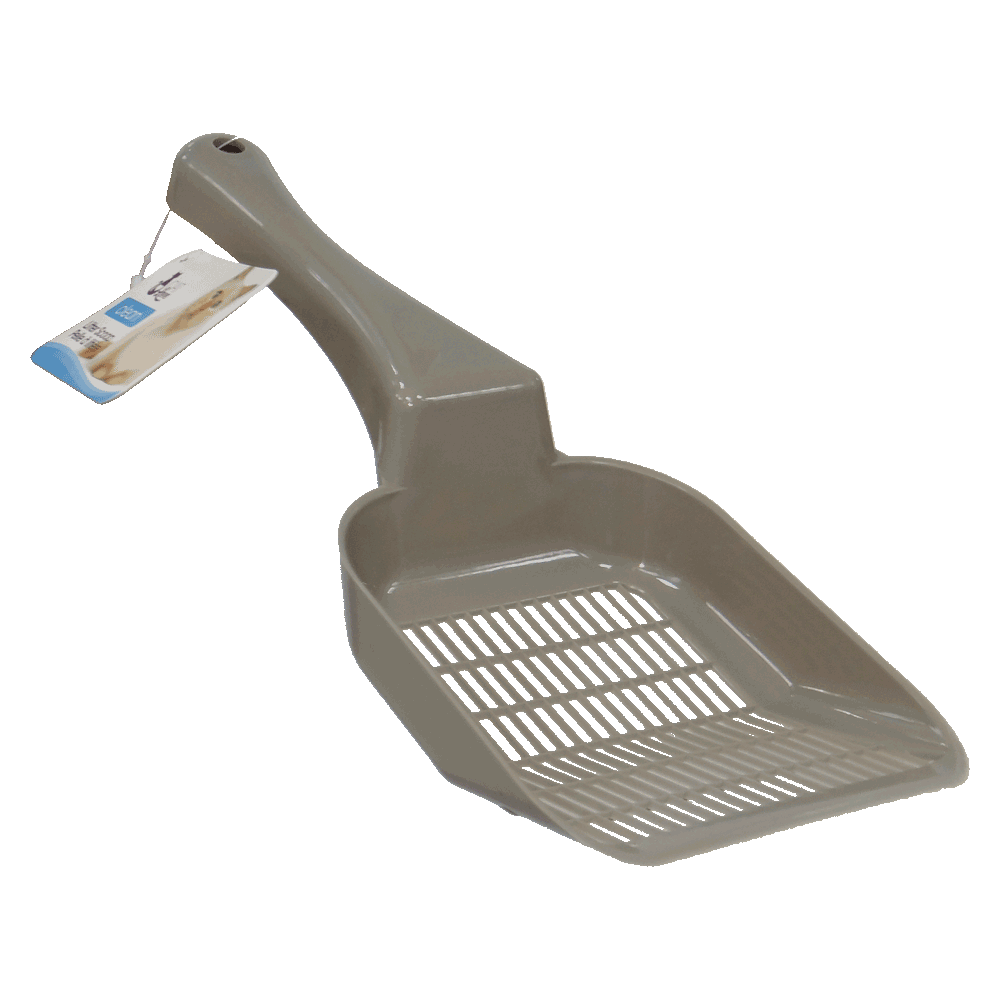 Pala sanitaria recolectora color gris Pala Sanitaria Gris Cat Love para arena de gatos 