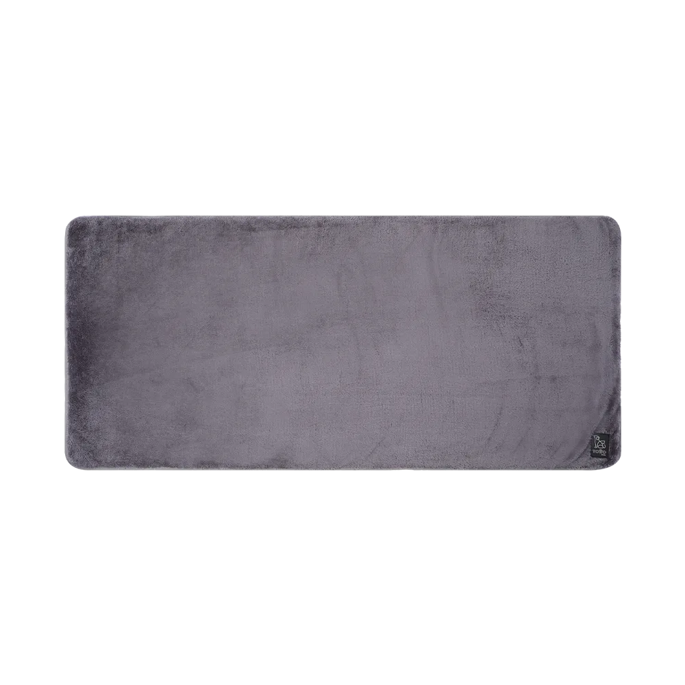 Imagen de la Cama Portatil Sherpy de la línea Totto Pets, es una colchoneta gris rectangular