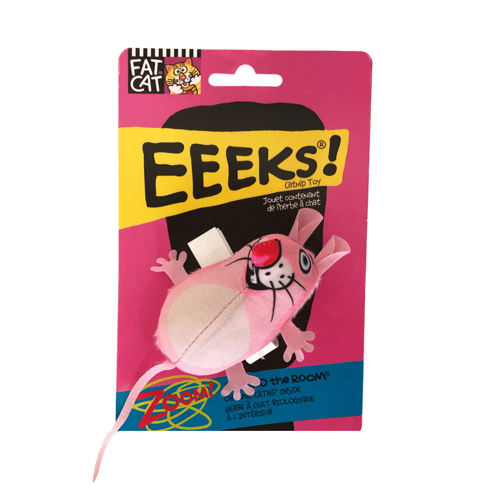 Imagen de Ratón con Catnip Fat Cat color rosa
