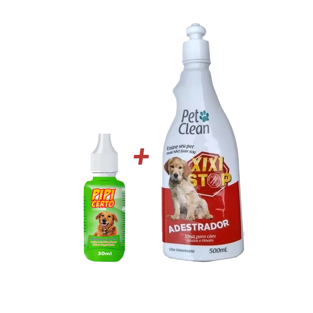 Imagen de Kit Educador Sanitario para perros de Pet Clean, conssta de un gotero "Si Puede" y un spray "No Puede"