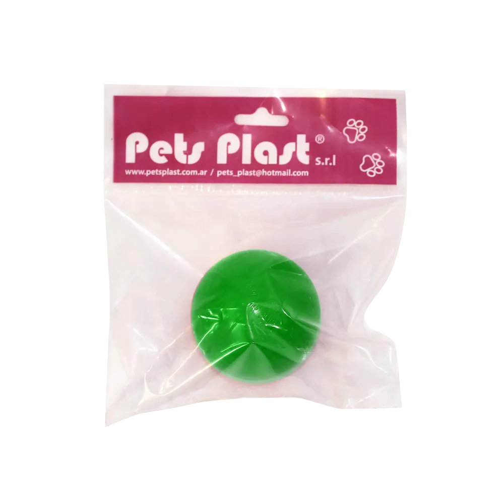 Imagen de empaque original de la Pelota de Goma Mediana en color verde