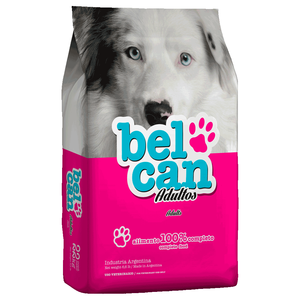 Bolsa rosada con detalles verdes de Vital Can Belcan Perro Adulto