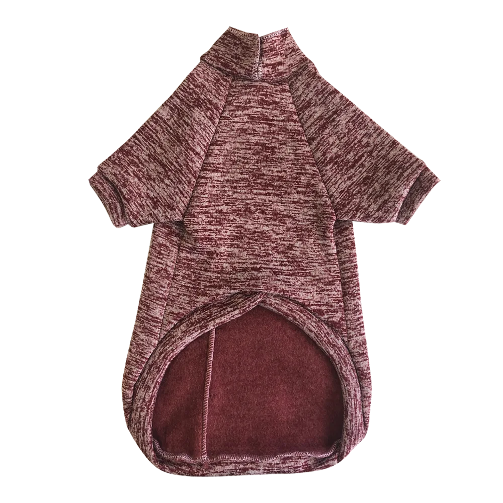 Imagen de prenda abrigada de vestir para mascotas Chompa Guinda vista frontal