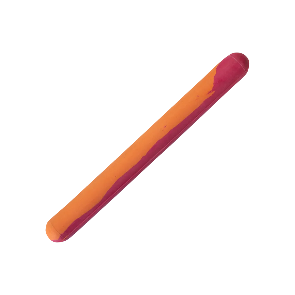 Imagen de Juguete de Caucho para perros con forma de vara con colores naranja y rosado