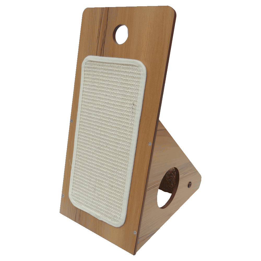 Vista frontal de Mueble Rascador Vesper Playcenter Nogal