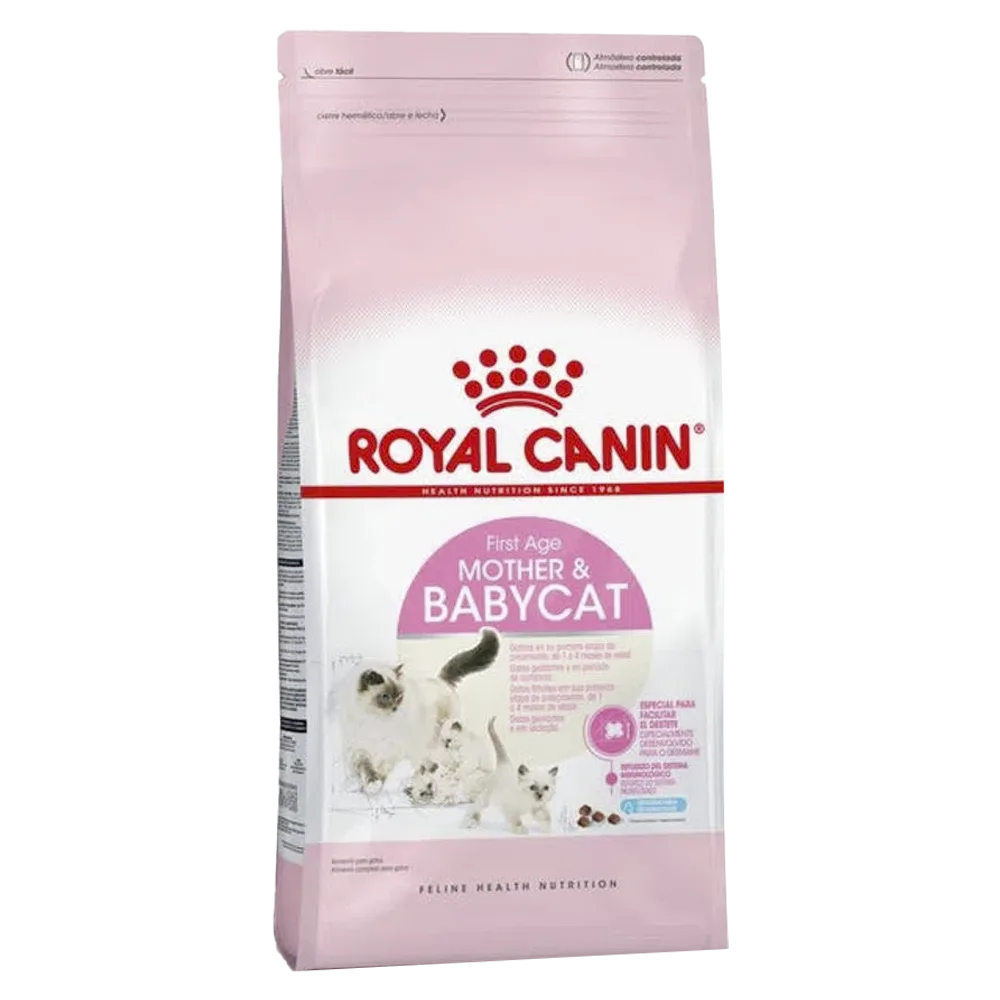Bolsa rosada con blanco de alimento para gato Royal Canin Mother & Babycat 